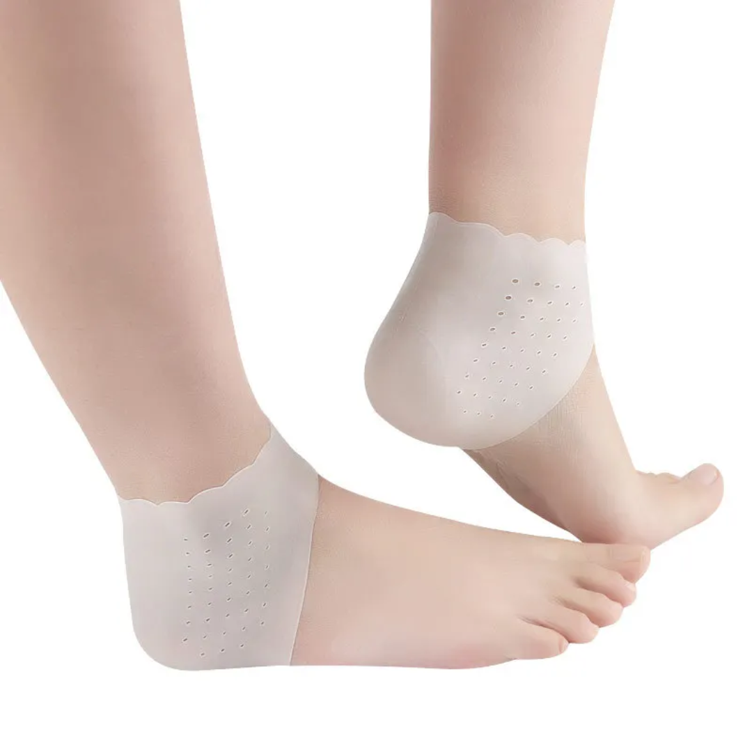 Silikon-Fersensocken | Fersenschutz Fußpflege ufoot Einheitsgrösse Weiss 