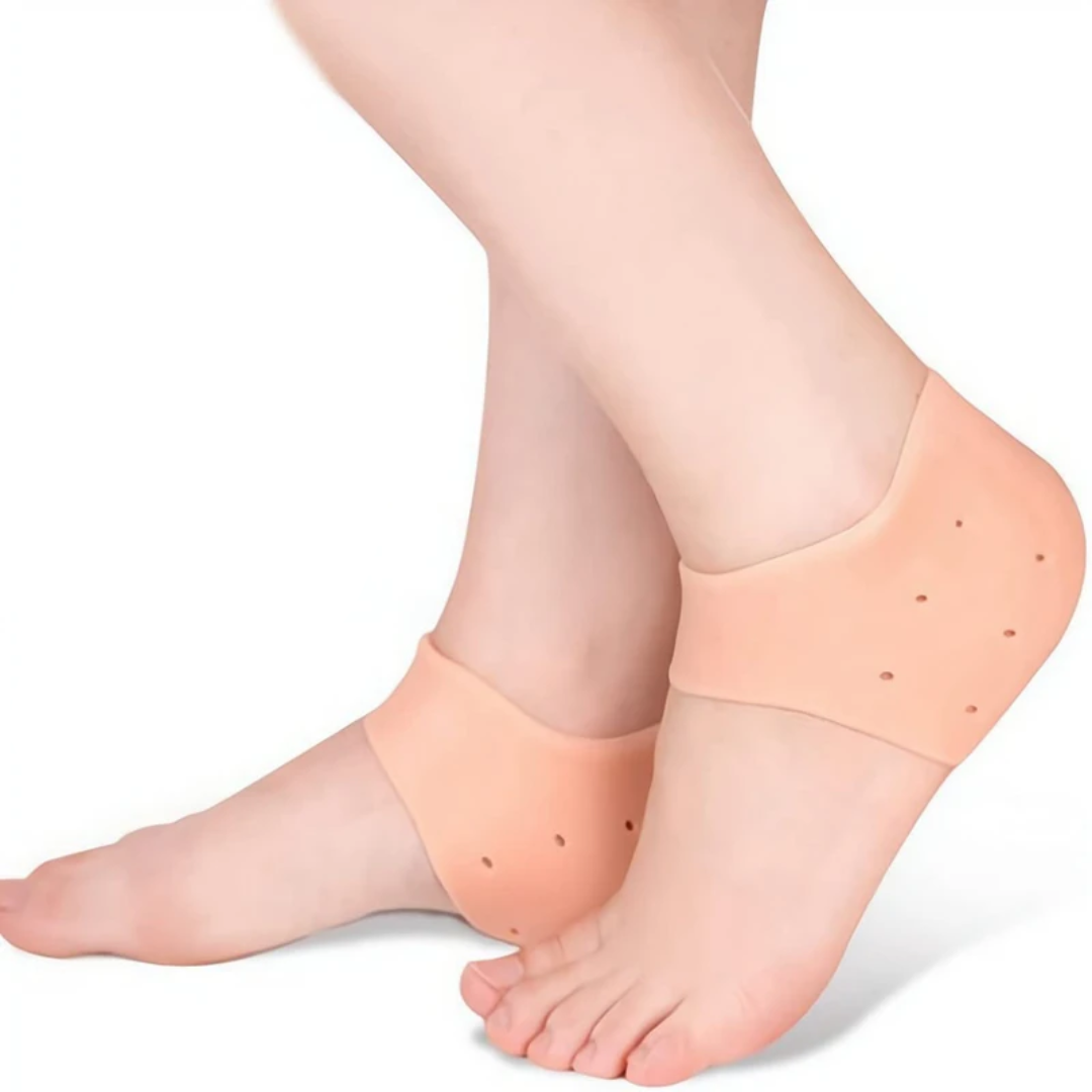 Silikon-Fersensocken | Fersenschutz Fußpflege ufoot Einheitsgrösse Beige 